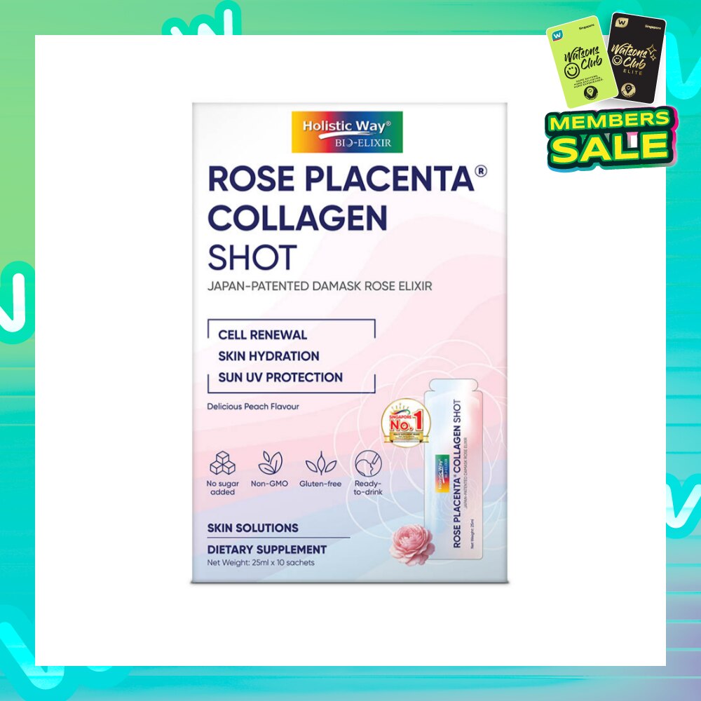 Bio-Elixir Rose Placenta Collagen Shot Dietary Supplement Sachet 10s