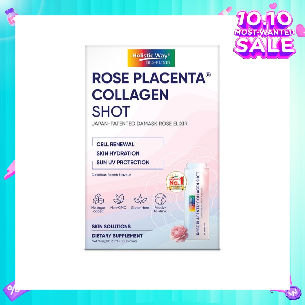 Bio-Elixir Rose Placenta Collagen Shot Dietary Supplement Sachet 10s