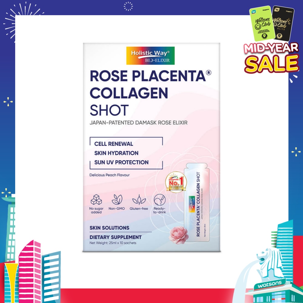 Bio-Elixir Rose Placenta Collagen Shot Dietary Supplement Sachet 10s