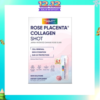 HOLISTIC WAY Bio-Elixir Rose Placenta Collagen Shot Dietary Supplement Sachet 10s