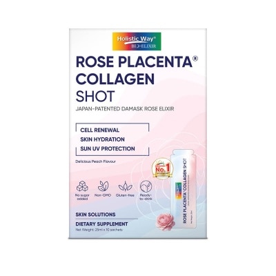 HOLISTIC WAY Bio-Elixir Rose Placenta Collagen Shot Dietary Supplement Sachet 10s