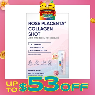 HOLISTIC WAY Bio-Elixir Rose Placenta Collagen Shot Dietary Supplement Sachet 10s