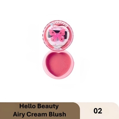 FLORTTE - Hello Beauty Airy Cream Blush 02 6g (Expiry: Dec`2026)