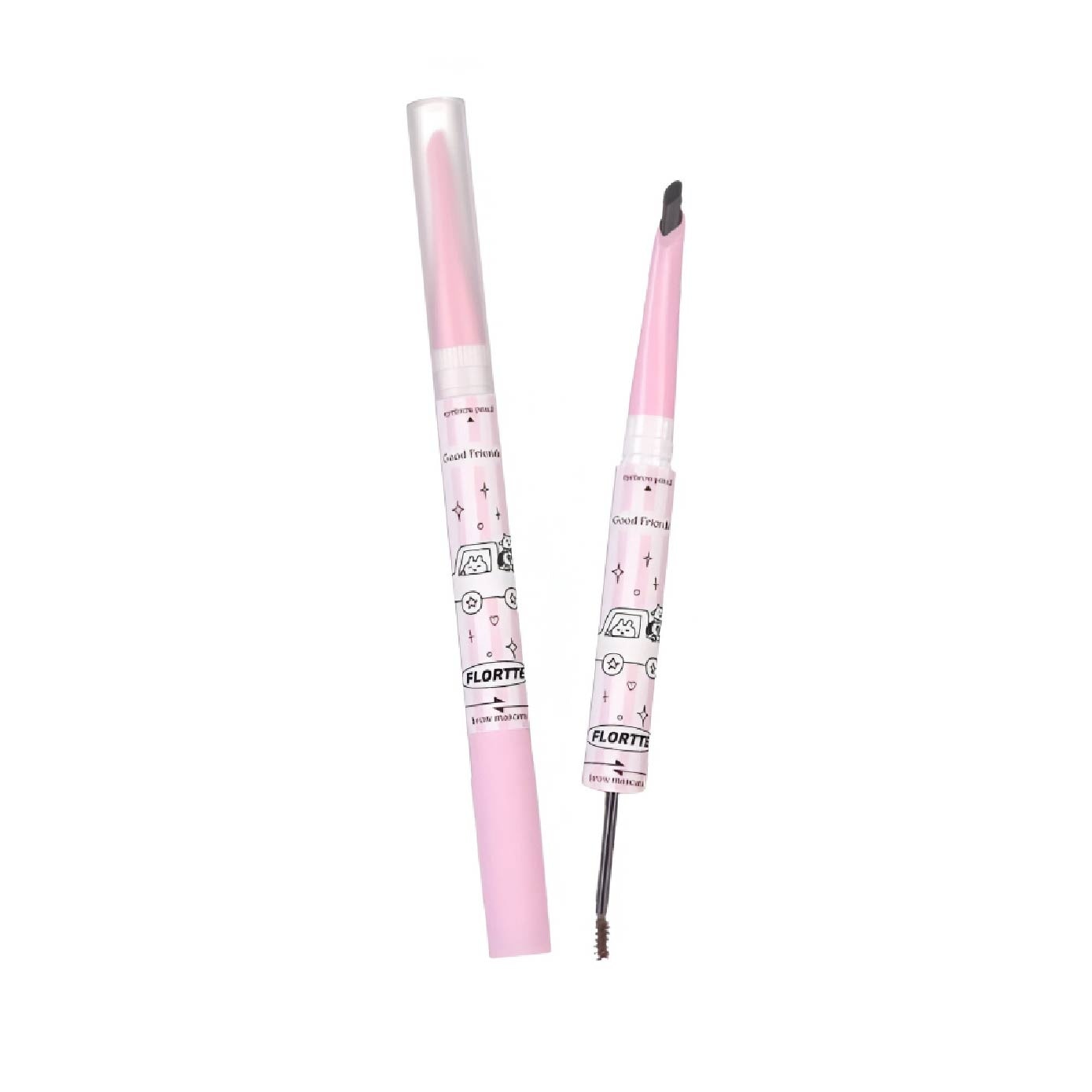 Good Friends Club Rotatable Eyebrow Pencil & Brow Mascara 01 18g