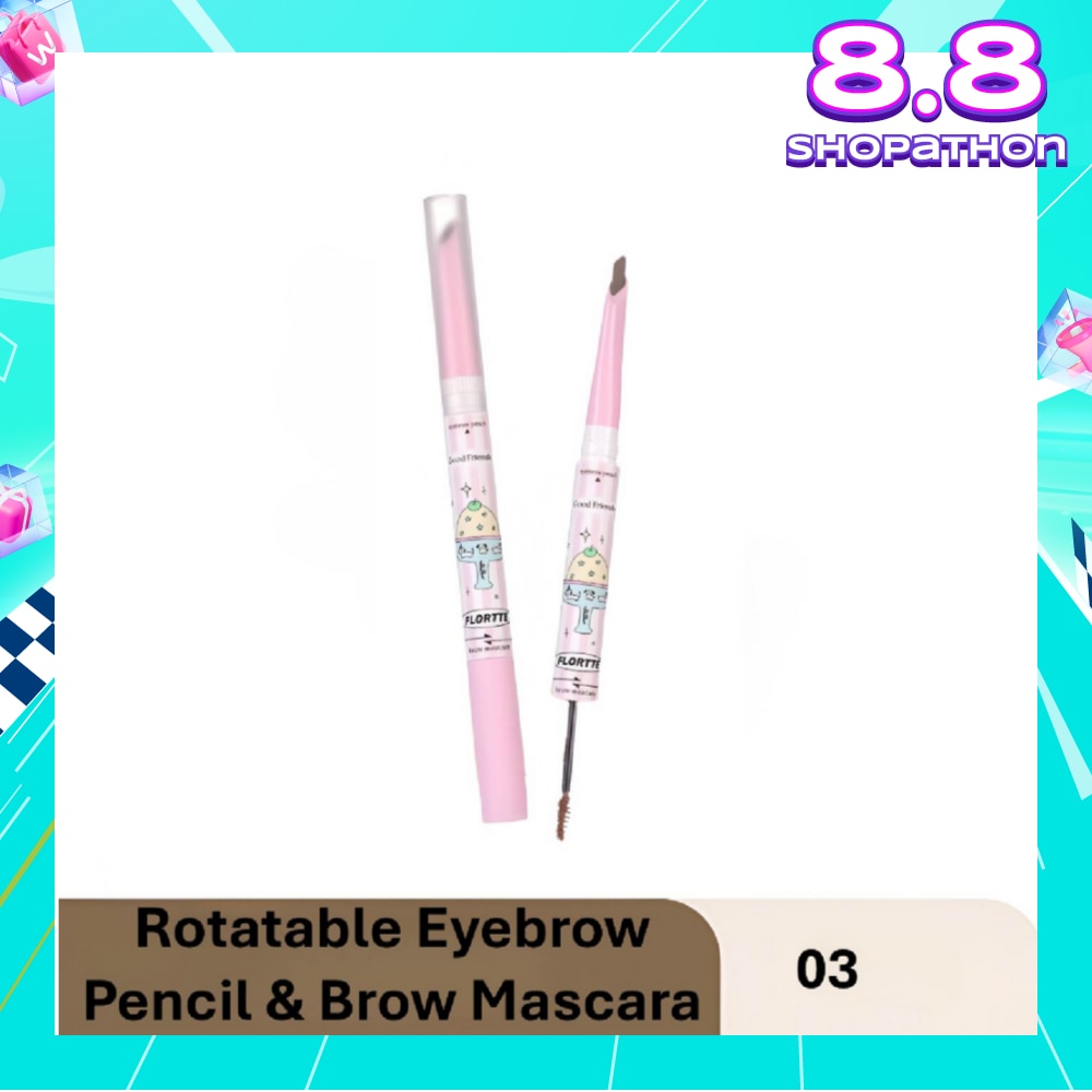 Good Friends Club Rotatable Eyebrow Pencil & Brow Mascara 03 18g