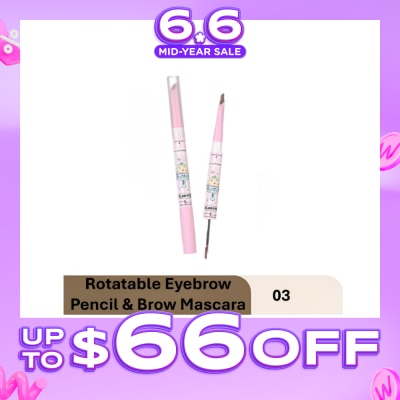 FLORTTE - Good Friends Club Rotatable Eyebrow Pencil & Brow Mascara 03 18g (Expiry: Apr`2027)