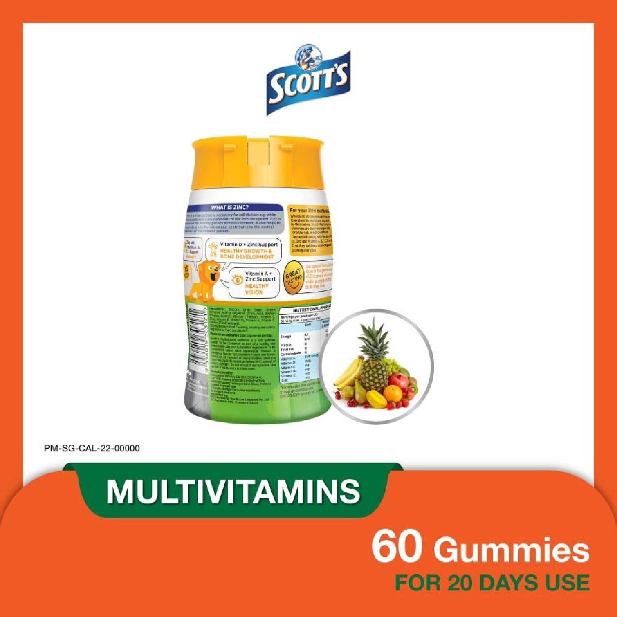 Multivitamins Gummies Tropical 60s