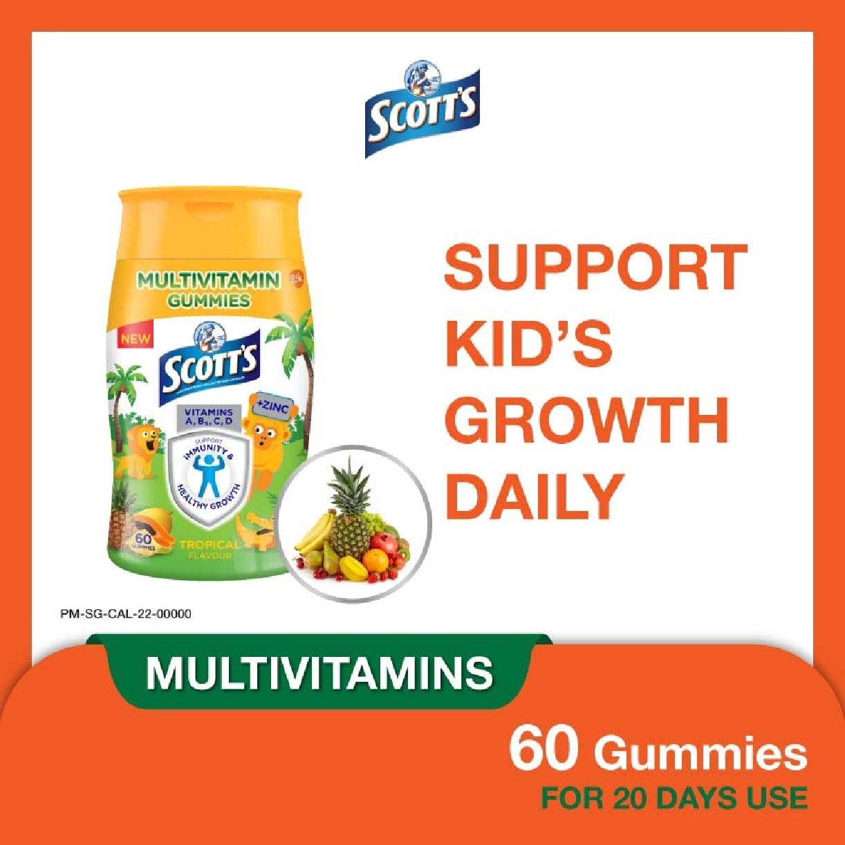 Multivitamins Gummies Tropical 60s