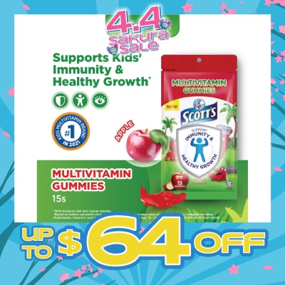 SCOTT'S - Multivitamins Gummies Apple 15s (Expiry: Nov`2026)