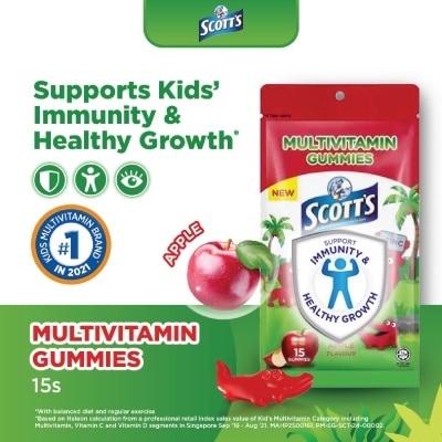 SCOTT'S Multivitamins Gummies Apple 15s