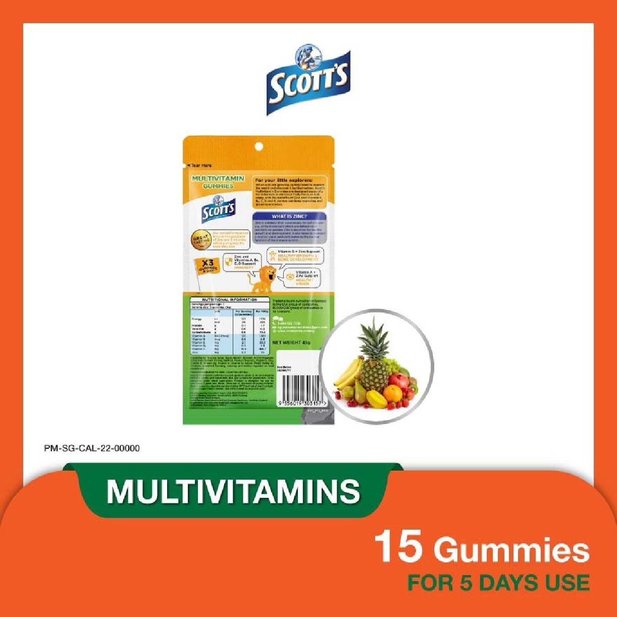 Multivitamins Gummies Tropical 15s