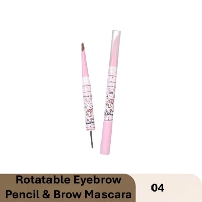 FLORTTE Good Friends Club Rotatable Eyebrow Pencil & Brow Mascara 04 18g