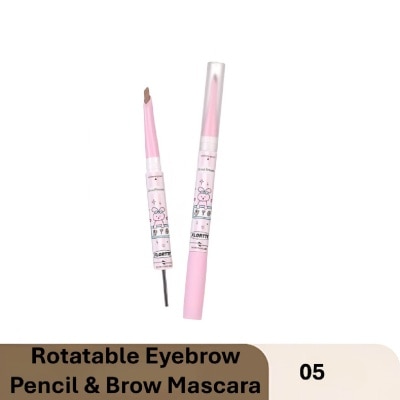 FLORTTE Good Friends Club Rotatable Eyebrow Pencil & Brow Mascara 05 18g