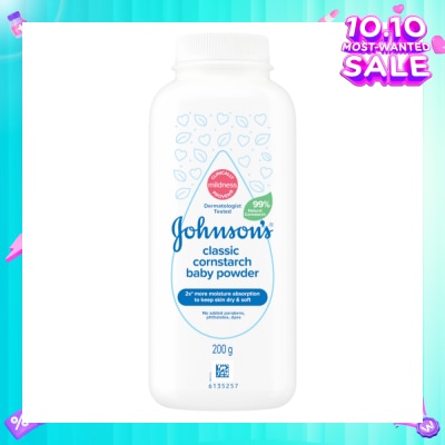 JOHNSON'S Baby Classic Cornstarch Baby Power 200g