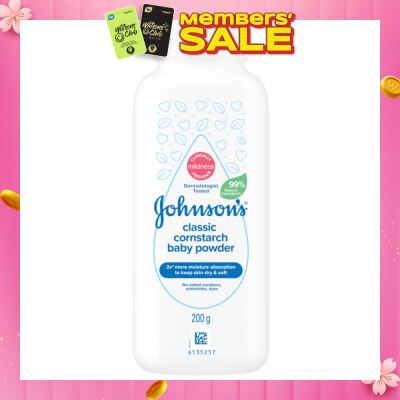JOHNSON'S Baby Classic Cornstarch Baby Power 200g