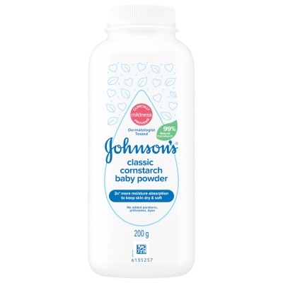 JOHNSON'S Baby Classic Cornstarch Baby Power 200g