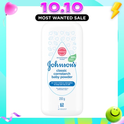 JOHNSON'S Baby Classic Cornstarch Baby Power 200g image