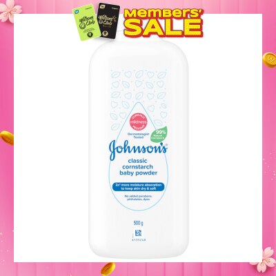 JOHNSON'S Baby Classic Cornstarch Baby Power 500g