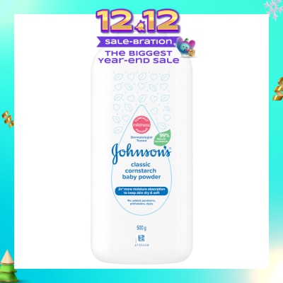 JOHNSON'S Baby Classic Cornstarch Baby Power 500g