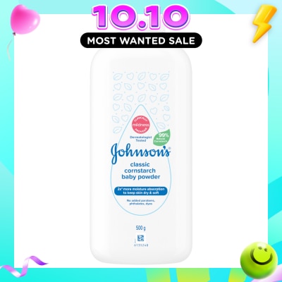 JOHNSON'S Baby Classic Cornstarch Baby Power 500g image