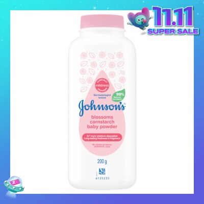 JOHNSON'S Baby Blossom Cornstarch Baby Powder 200g