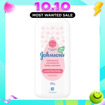 JOHNSON'S Baby Blossom Cornstarch Baby Powder 200g image