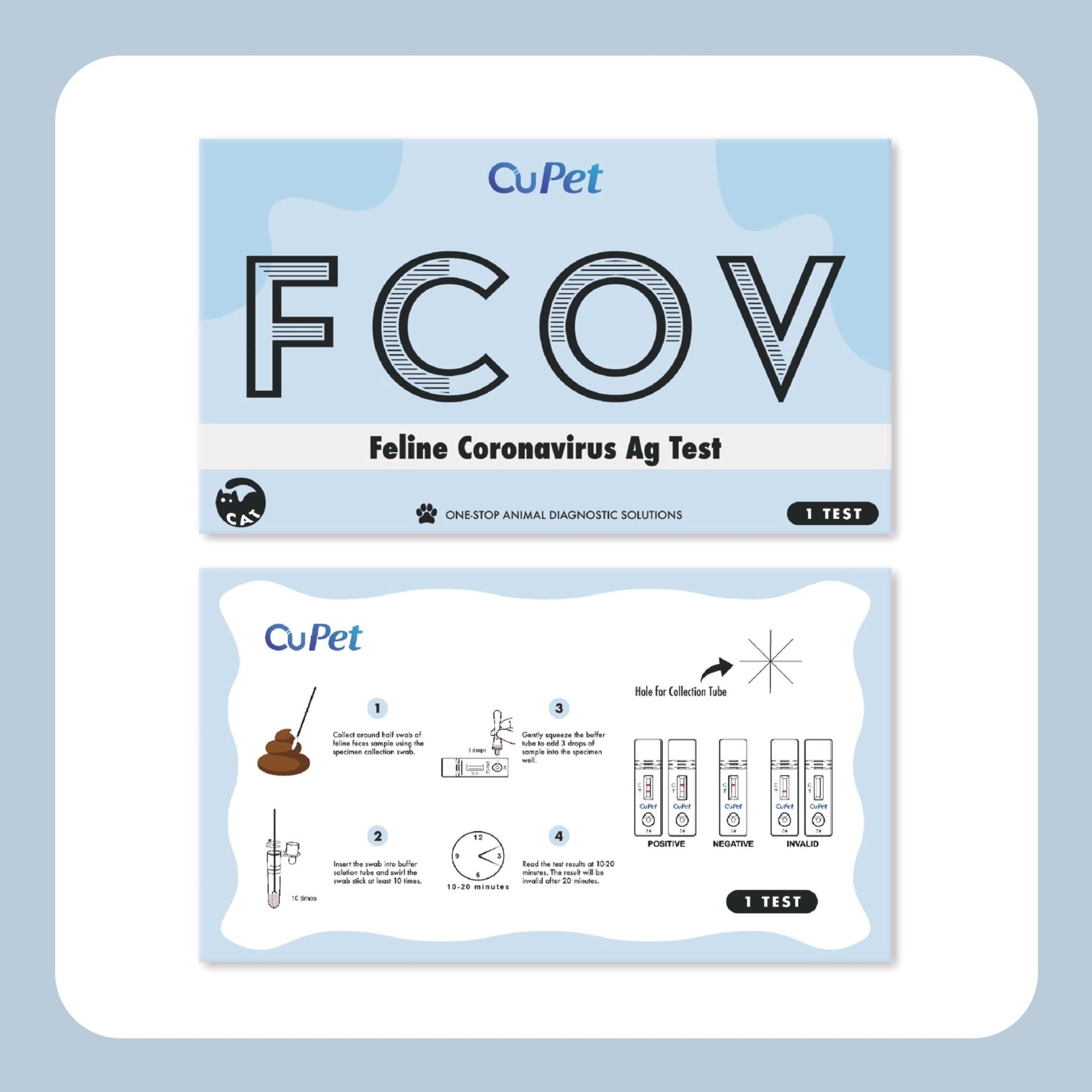 Feline Coronavirus Virus (FCOV) Ag Test 1s