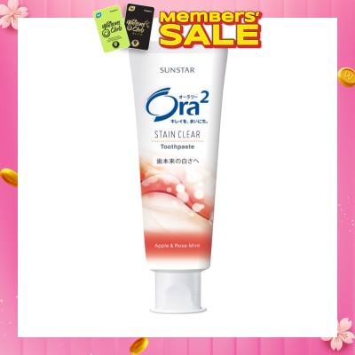 ORA2 Stain Clear Tooth Paste (Apple Rose Mint) 140g