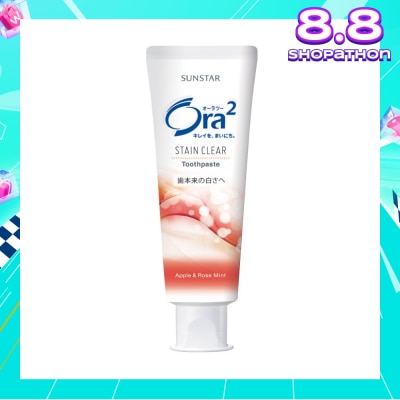 ORA2 Stain Clear Tooth Paste (Apple Rose Mint) 140g