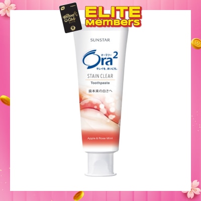 ORA2 Stain Clear Tooth Paste (Apple Rose Mint) 140g