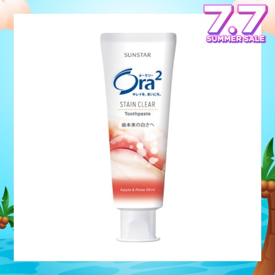ORA2 Stain Clear Tooth Paste (Apple Rose Mint) 140g