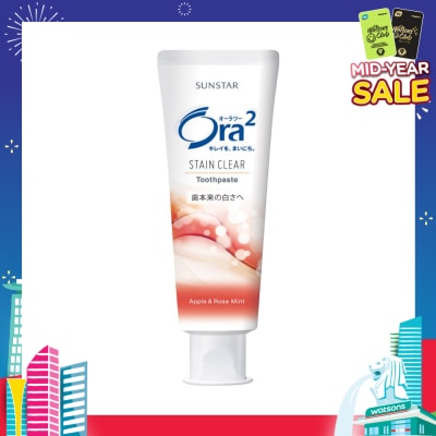 ORA2 Stain Clear Tooth Paste (Apple Rose Mint) 140g