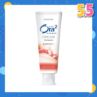 ORA2 Stain Clear Tooth Paste (Apple Rose Mint) 140g