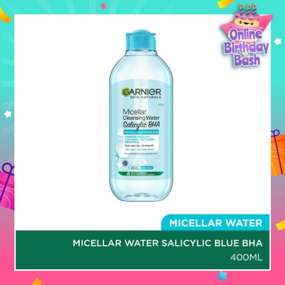 GARNIER Salicylic BHA Micellar Cleansing Water (For Dull & Acne Prone Skin) 400ml