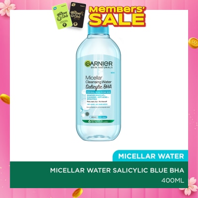 GARNIER Salicylic BHA Micellar Cleansing Water (For Dull & Acne Prone Skin) 400ml