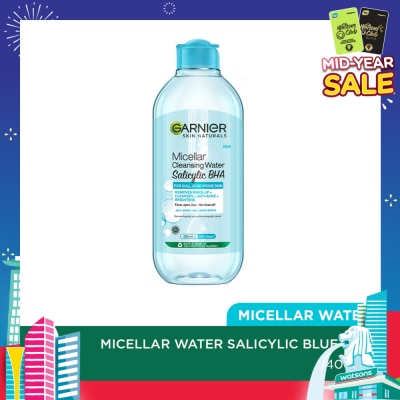 GARNIER Salicylic BHA Micellar Cleansing Water (For Dull & Acne Prone Skin) 400ml