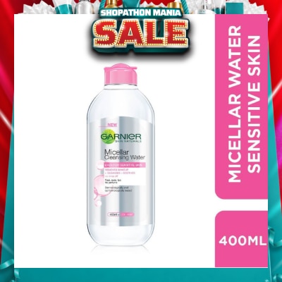 GARNIER - All-in-1 Micellar Facial Cleanser & Makeup Remover (For Sensitive Skin) 400ml