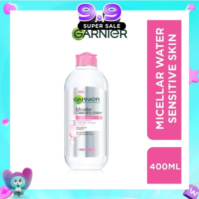 GARNIER - All-in-1 Micellar Facial Cleanser & Makeup Remover (For Sensitive Skin) 400ml image
