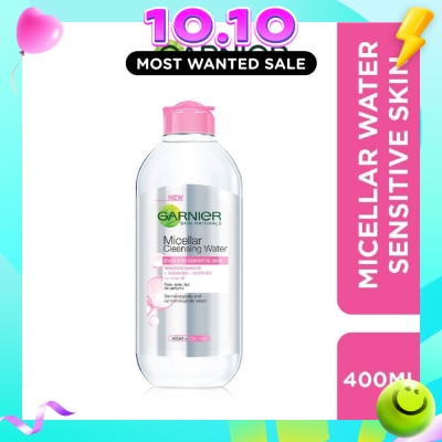 GARNIER All in 1 Micellar Facial Cleanser & Makeup Remover (For Sensitive Skin) 400ml image