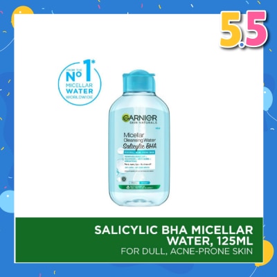 GARNIER All-in-1 Micellar Cleanser & Makeup Remover (For Oily Skin + Acne Prone Skin) 125ml