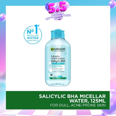GARNIER - All-in-1 Micellar Cleanser & Makeup Remover (For Oily Skin + Acne Prone Skin) 125ml
