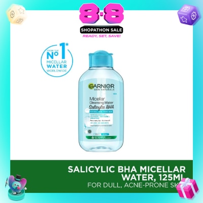 GARNIER - All-in-1 Micellar Cleanser & Makeup Remover (For Oily Skin + Acne Prone Skin) 125ml