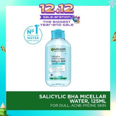 GARNIER All-in-1 Micellar Cleanser & Makeup Remover (For Oily Skin + Acne Prone Skin) 125ml