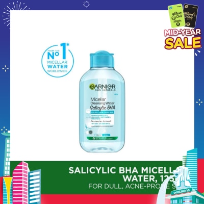GARNIER All-in-1 Micellar Cleanser & Makeup Remover (For Oily Skin + Acne Prone Skin) 125ml