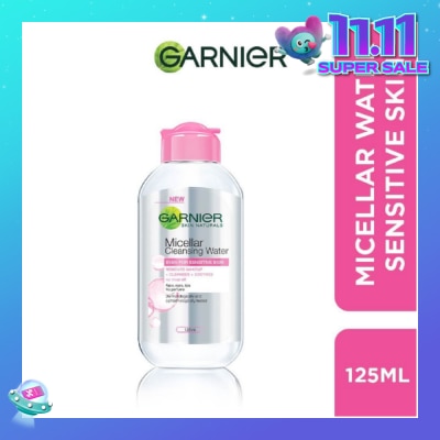 GARNIER All-in-1 Micellar Facial Cleanser & Makeup Remover (For Sensitive Skin) 125ml