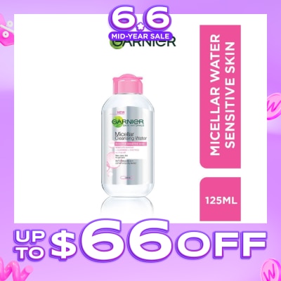 GARNIER - All-in-1 Micellar Facial Cleanser & Makeup Remover (For Sensitive Skin) 125ml