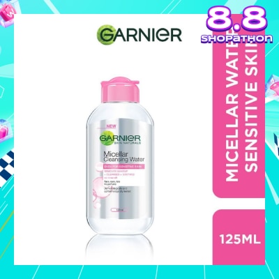GARNIER All-in-1 Micellar Facial Cleanser & Makeup Remover (For Sensitive Skin) 125ml