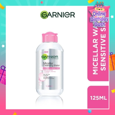 GARNIER All-in-1 Micellar Facial Cleanser & Makeup Remover (For Sensitive Skin) 125ml