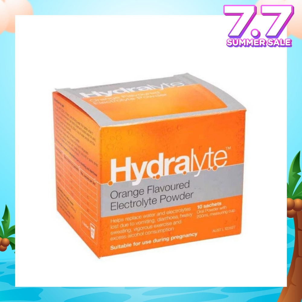 Electrolyte Powder (Orange) Rehydration Solution 10s