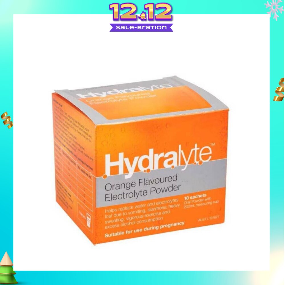 Electrolyte Powder (Orange) Rehydration Solution 10s